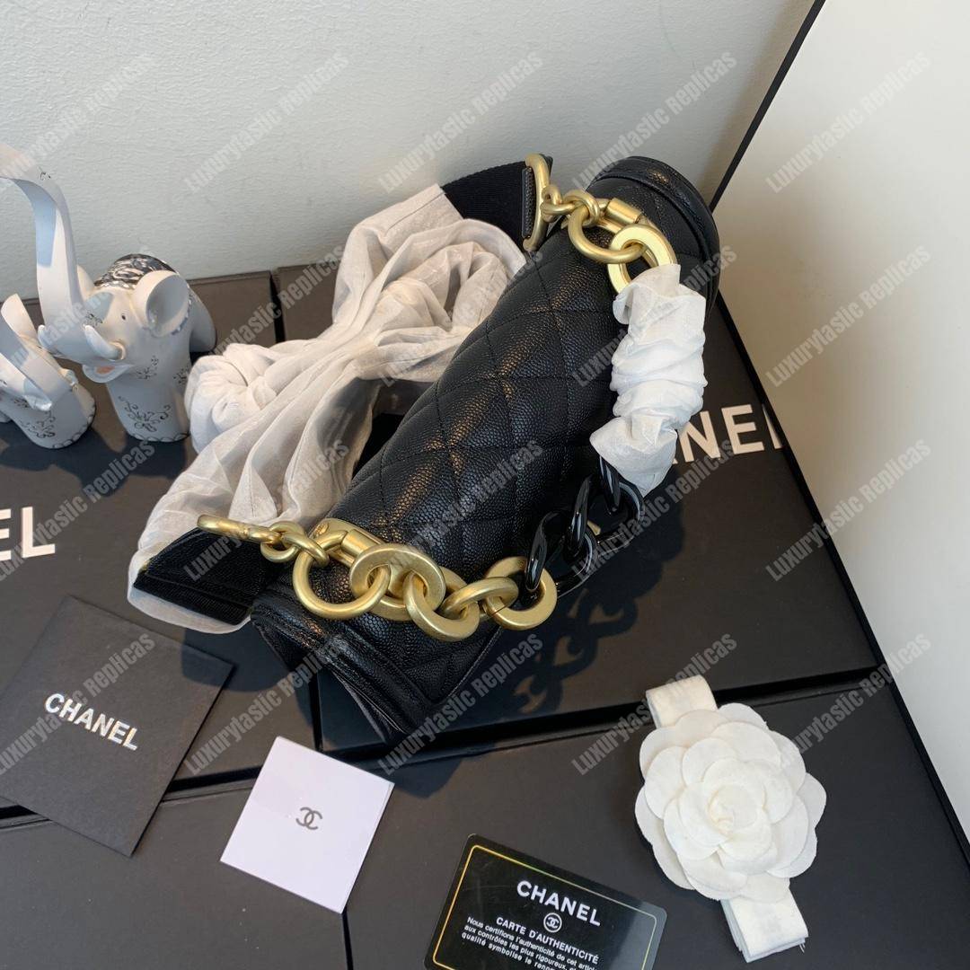 Ch*el flap bag black