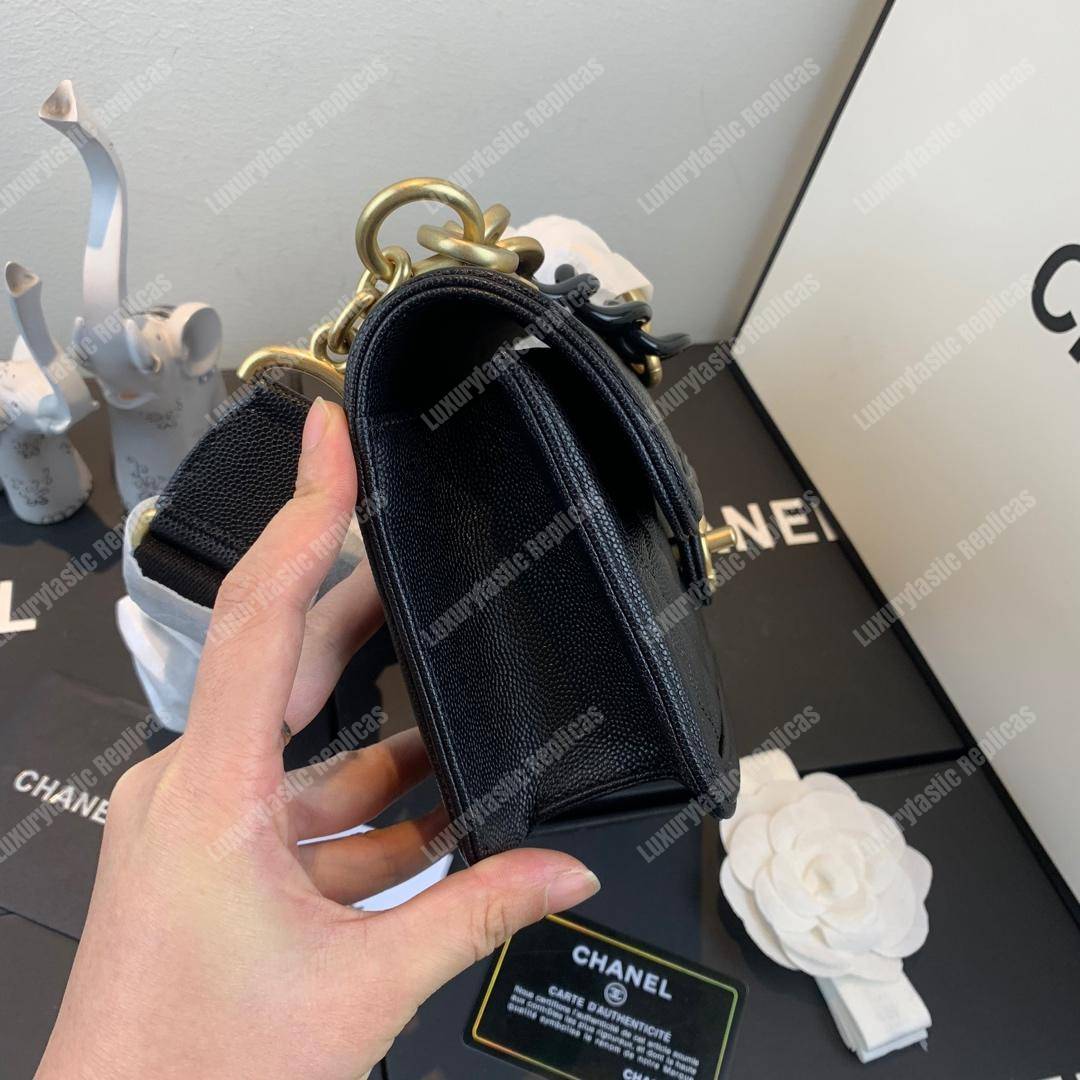 Ch*el flap bag black