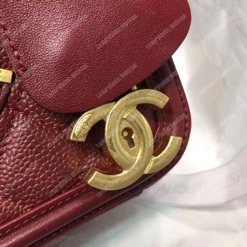 Ch*el small vanity case red