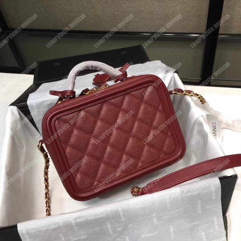 Ch*el small vanity case red