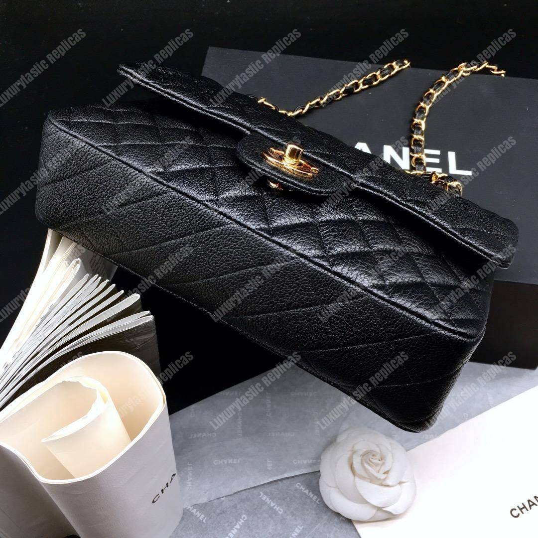 Ch*el medium classic handbag black