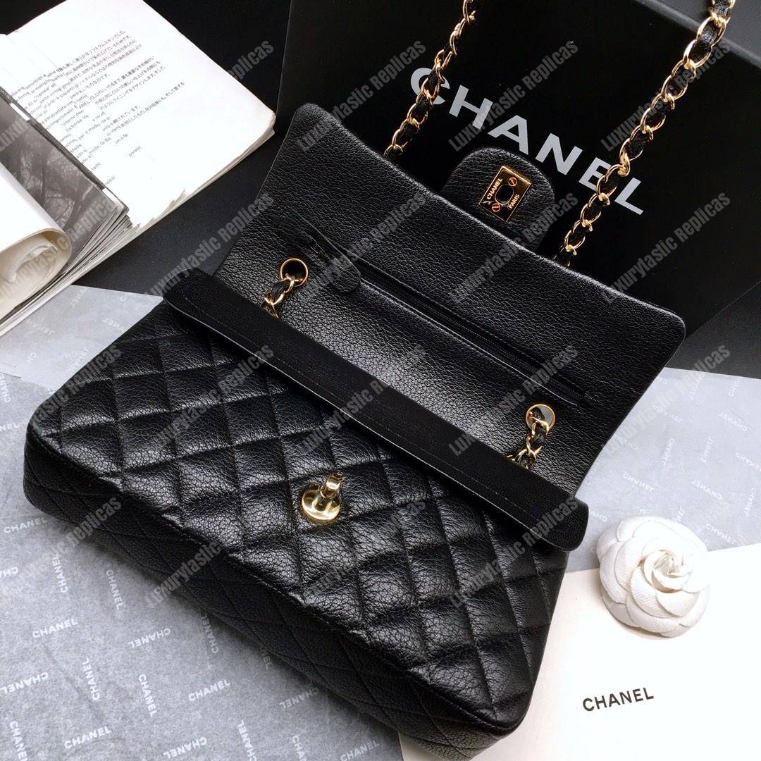 Ch*el medium classic handbag black