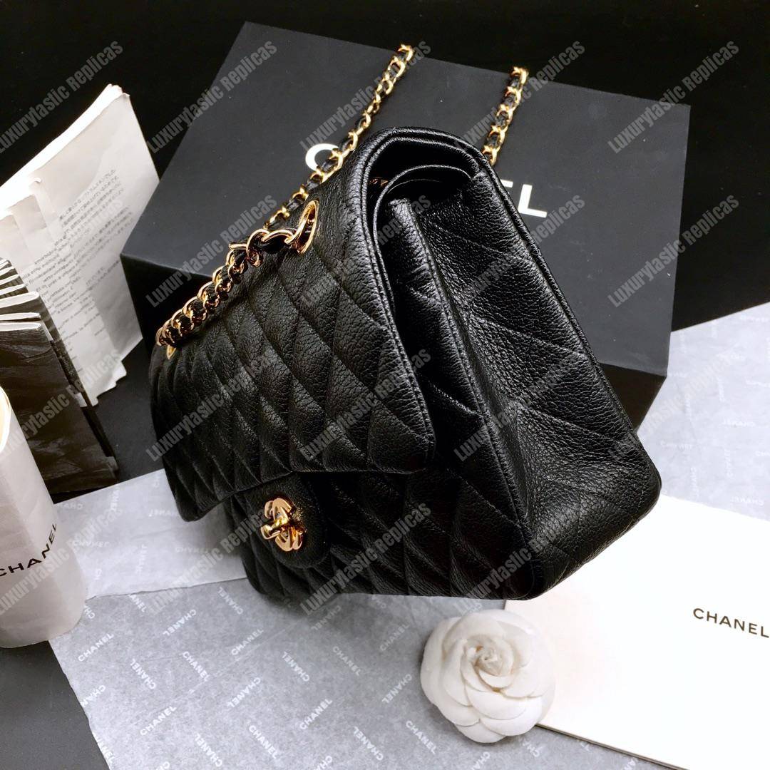 Ch*el medium classic handbag black