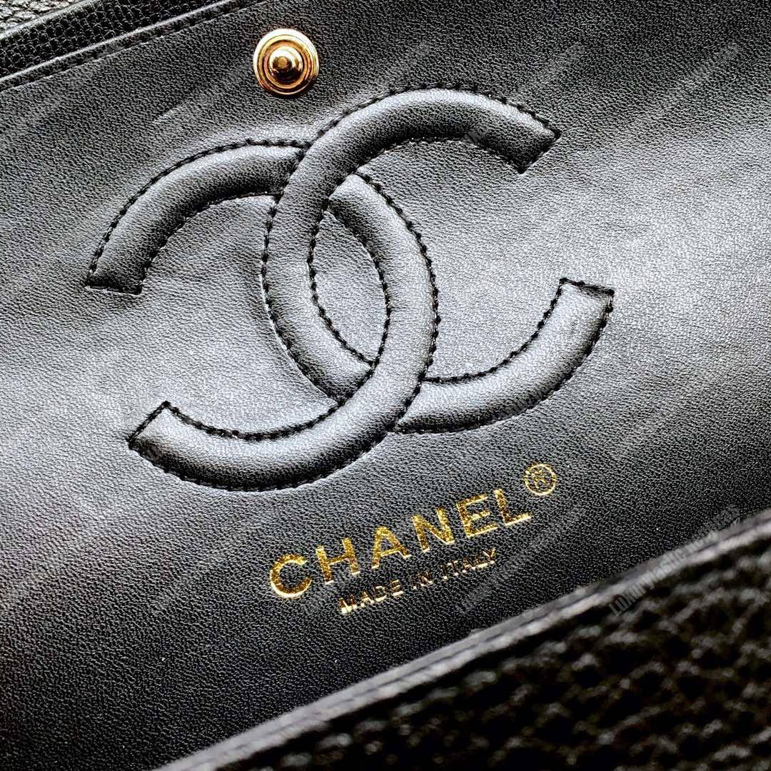 Ch*el medium classic handbag black