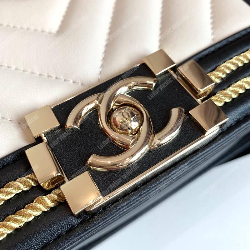 Ch*el small boy handbag white