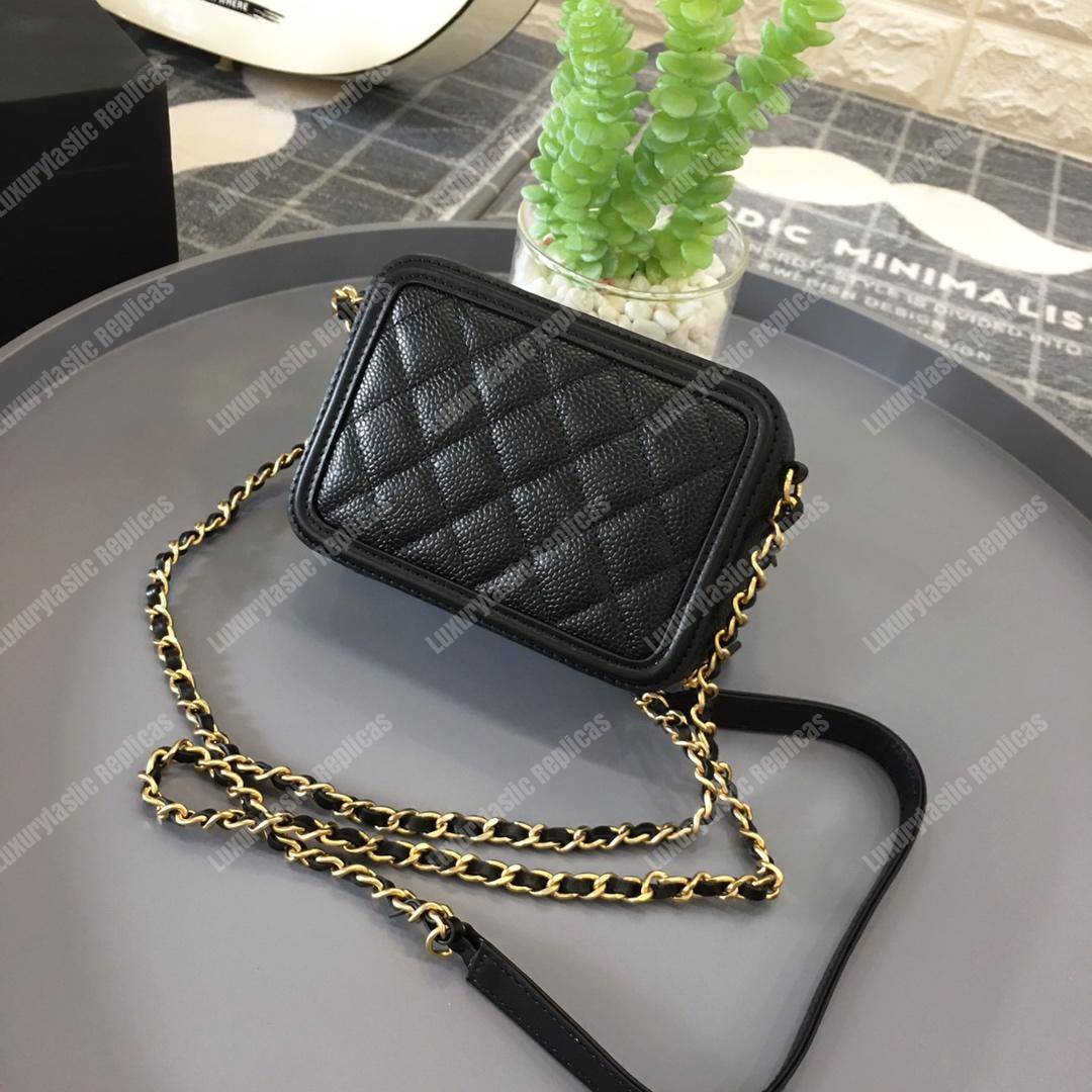 Ch*el small vanity case black