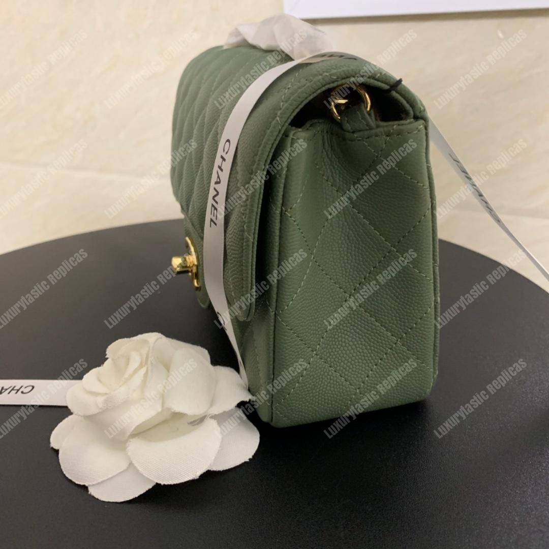 Ch*el mini flap bag grey