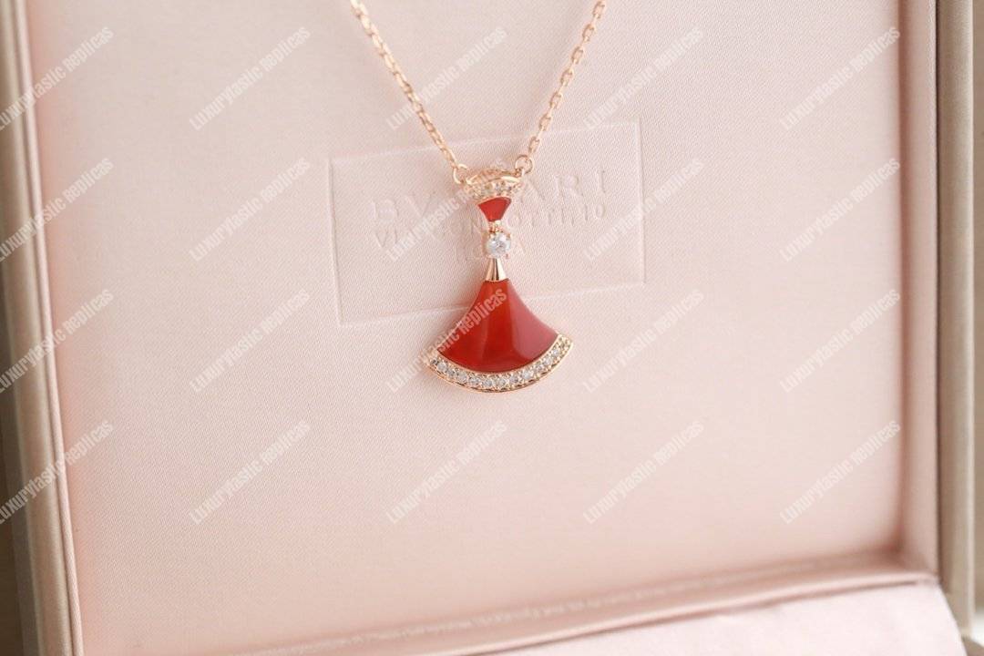 B*l*ai divas’ dream natural stone pendant necklace with diamonds