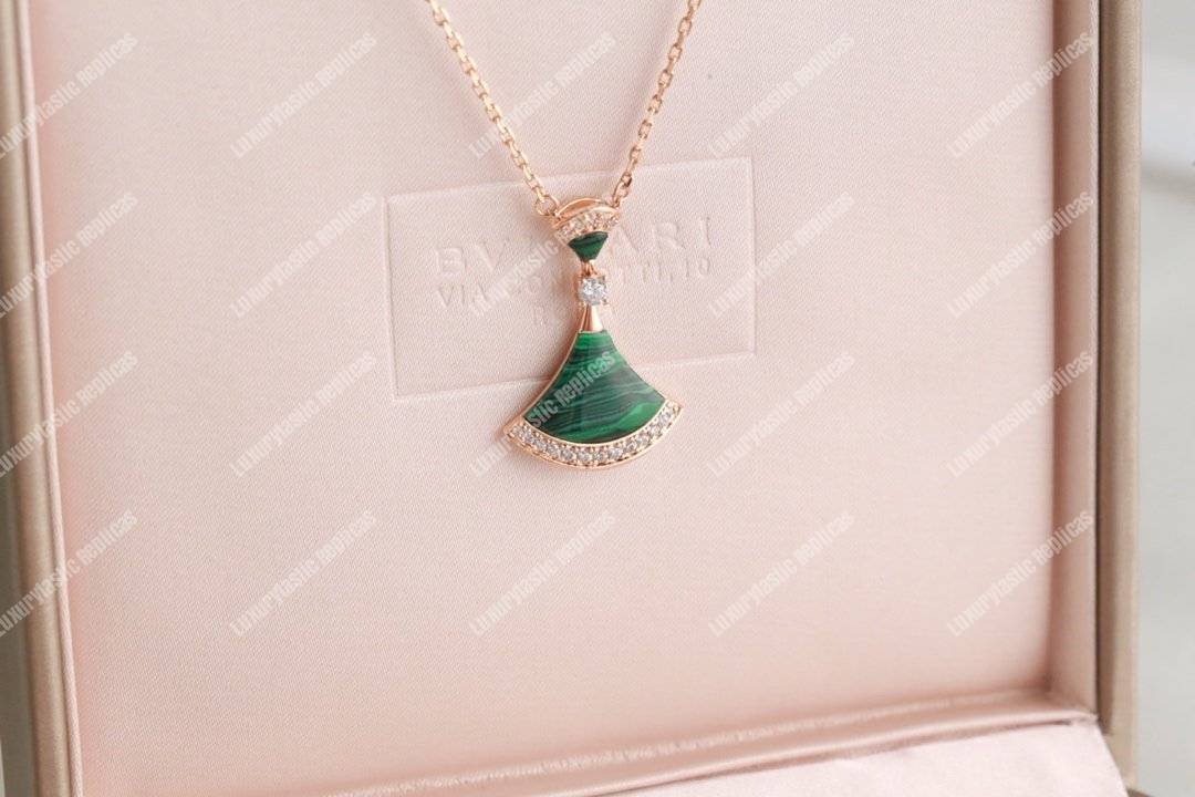 B*l*ai divas’ dream natural stone pendant necklace with diamonds