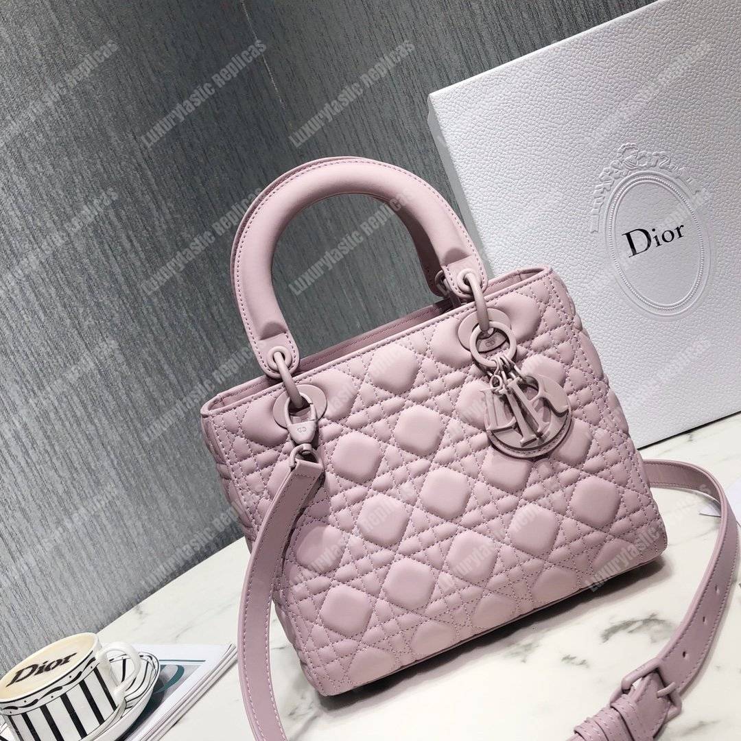 lady D*or ultra-matte medium bag pink