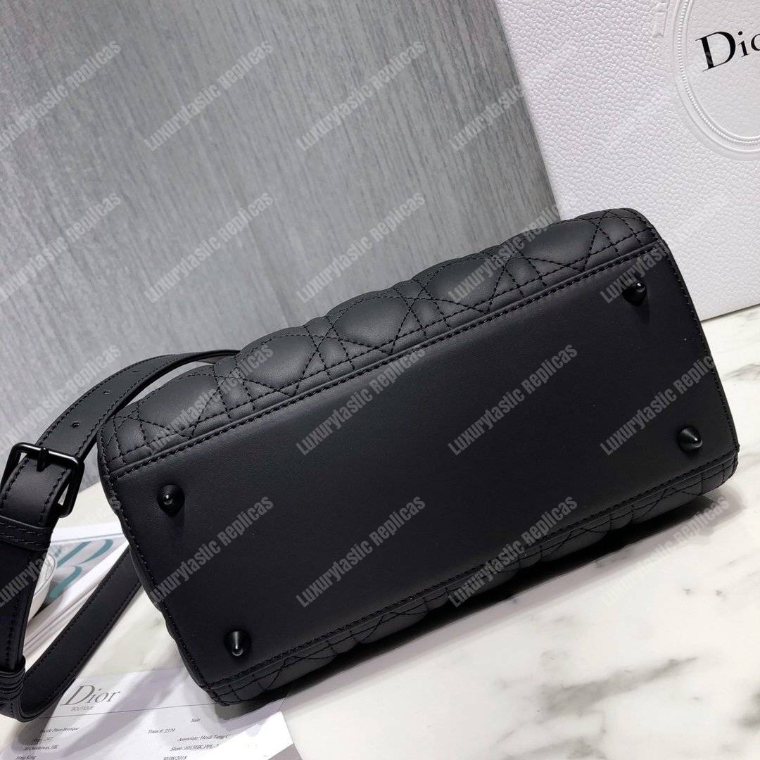 lady D*or ultra-matte medium bag black