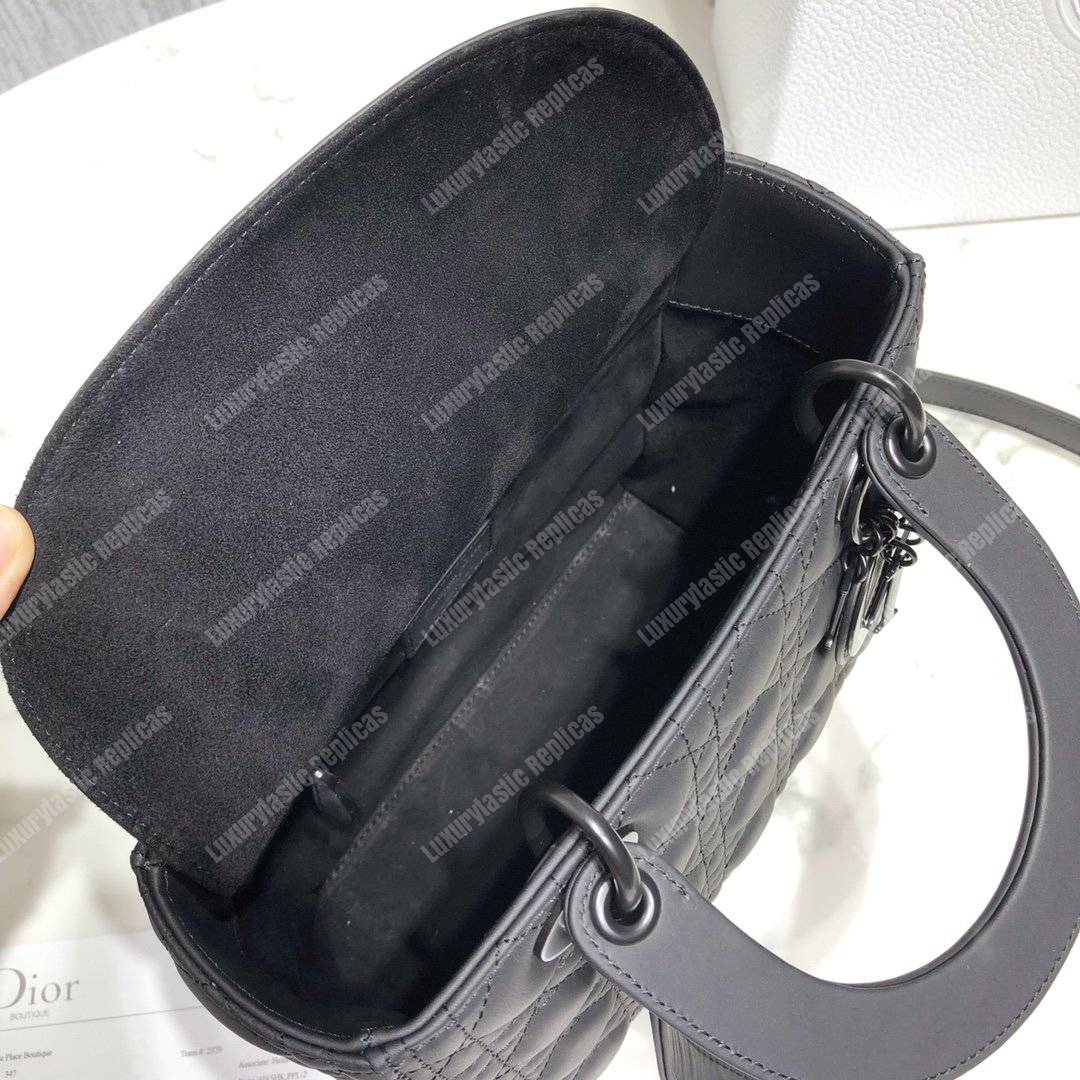 lady D*or ultra-matte medium bag black