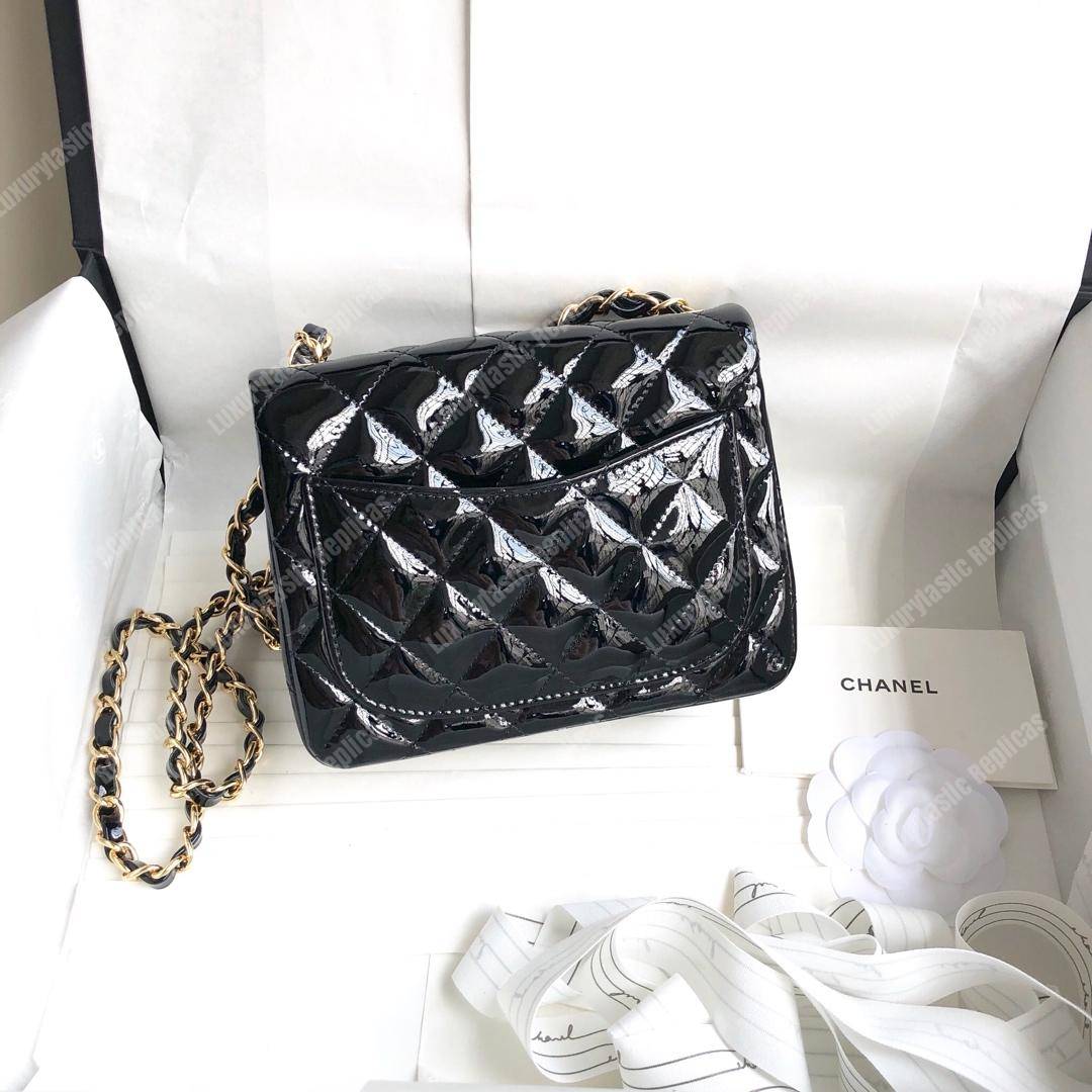 Ch*el mini flap bag black