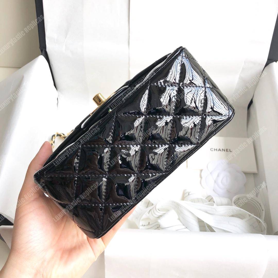 Ch*el mini flap bag black