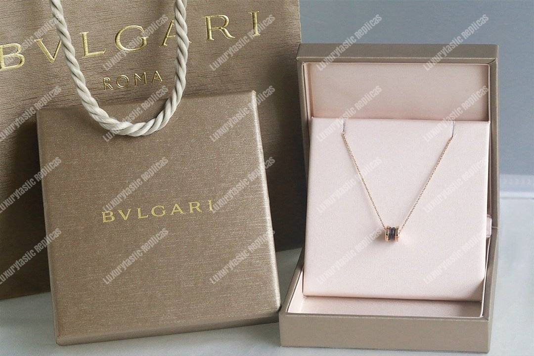 B*l*ai b.zero1 necklace rose gold brown
