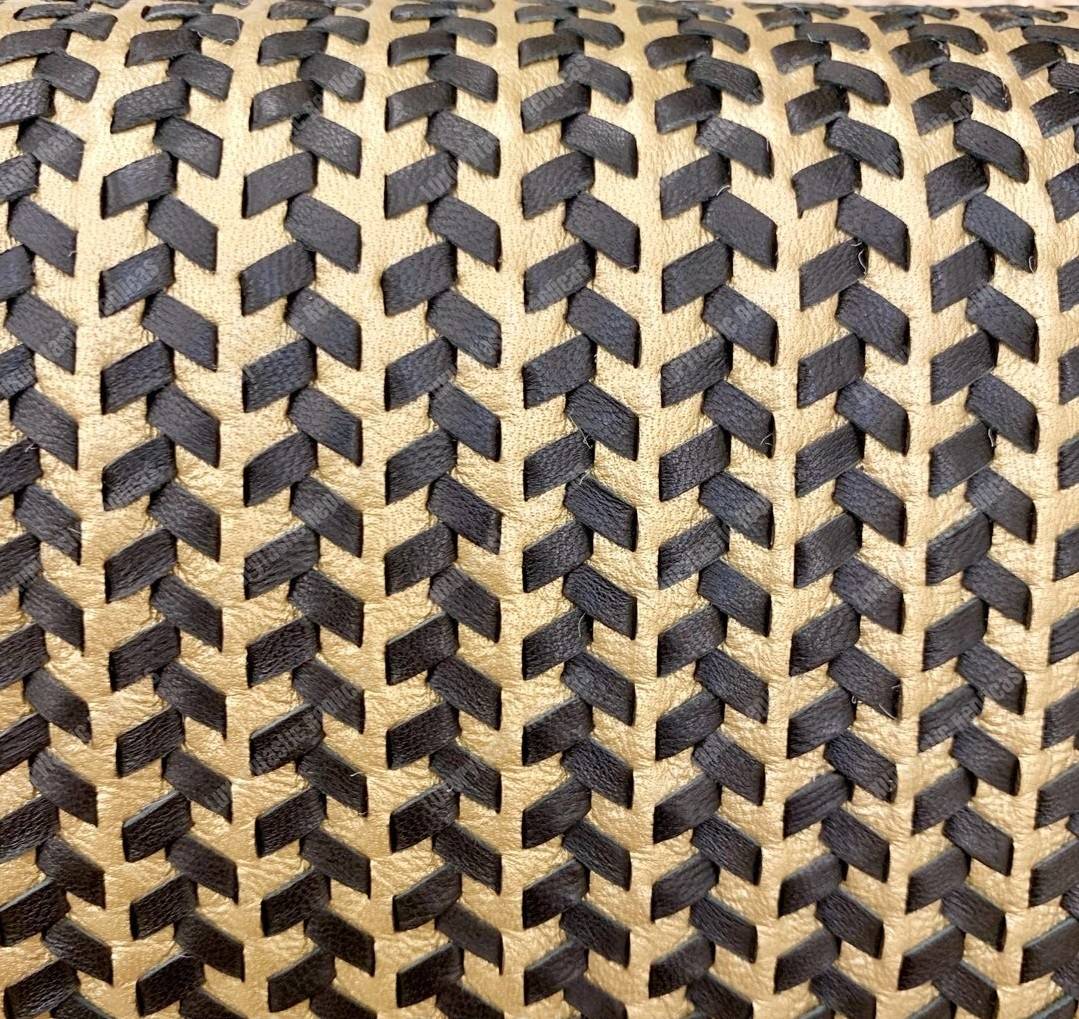 Ch*el boy medium handbag gold & black