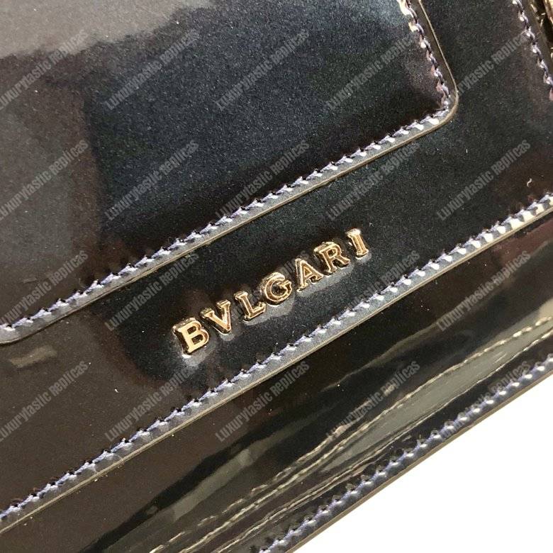 BVL Serpenti Forever Flap Cover Tophandle Bag Metallic Royal Sapphire