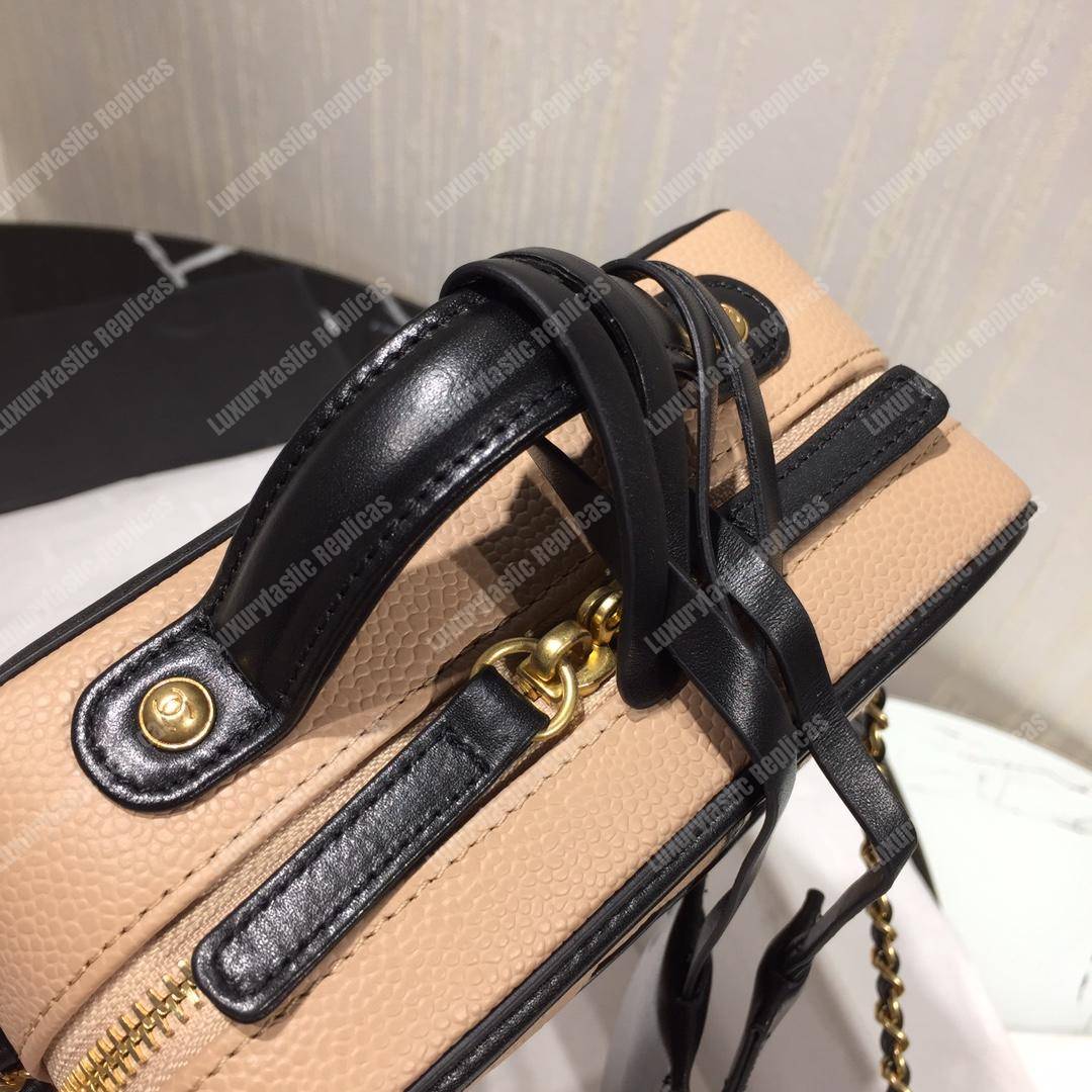 Ch*el small vanity case beige