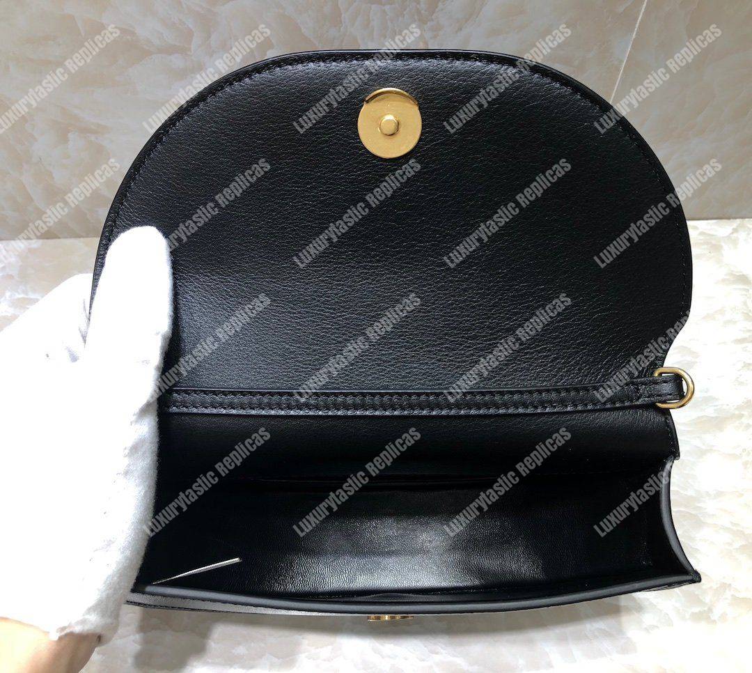 Chloe Small Nile Minaudière In Smooth Calfskin Black