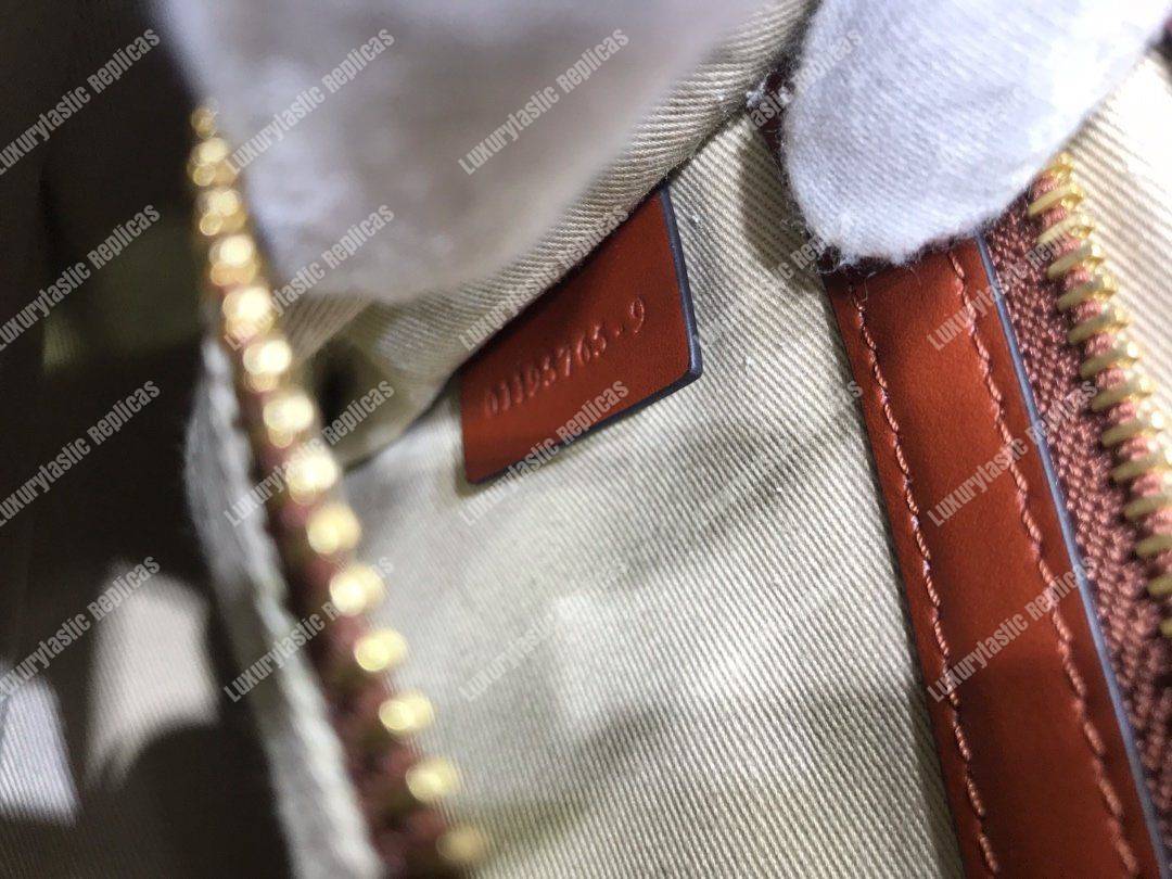 Chloe Small “C” Double Carry Bag In Shiny And Suede Calfskin Brown