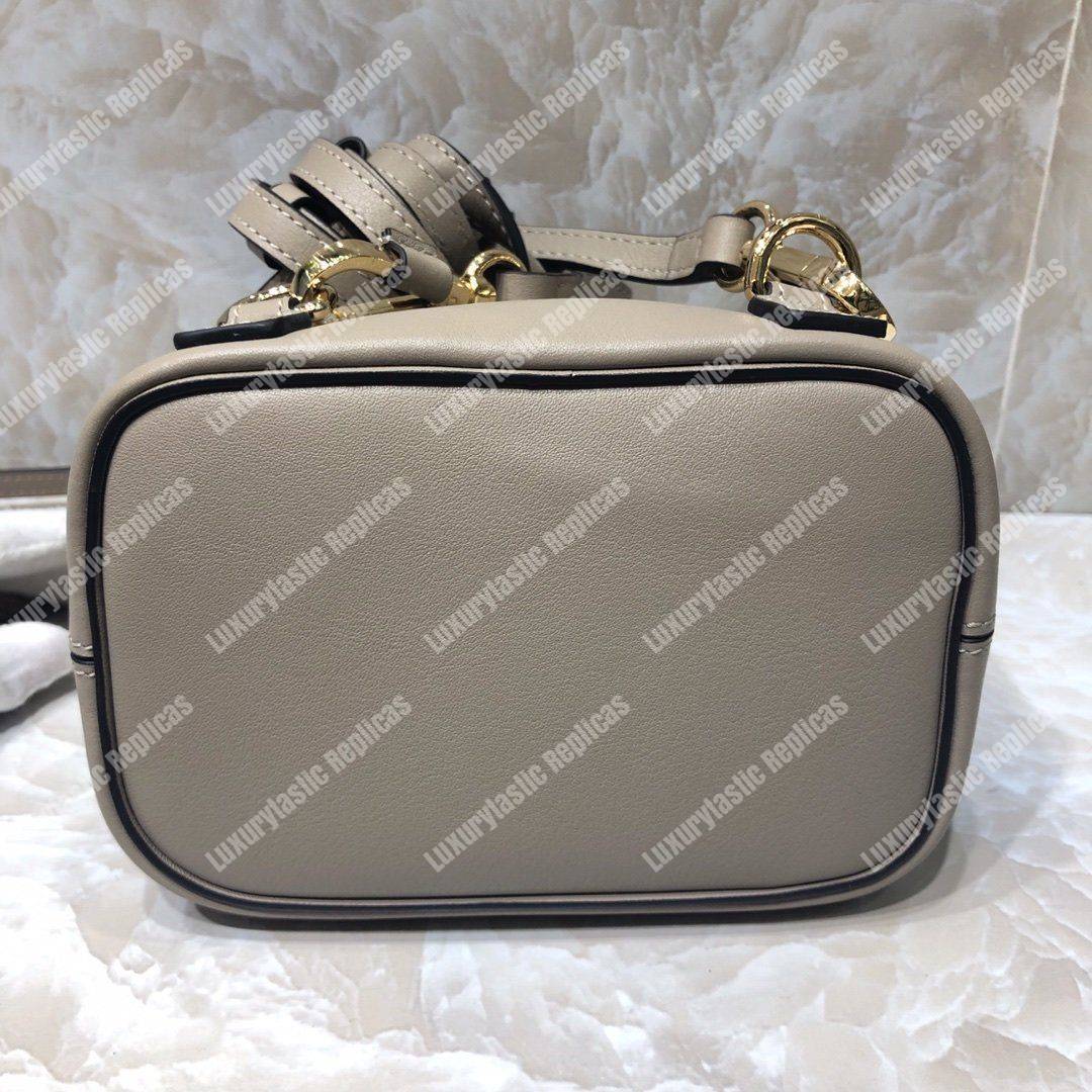 Chloe Mini Faye Backpack In Smooth And Suede Calfskin Grey