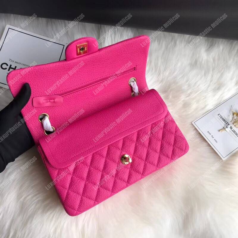 Ch*el medium classic handbag pink