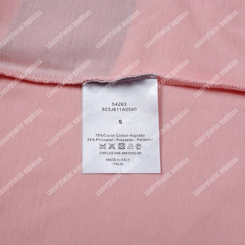 D*or alex foxton rose logo pink cotton t-shirt