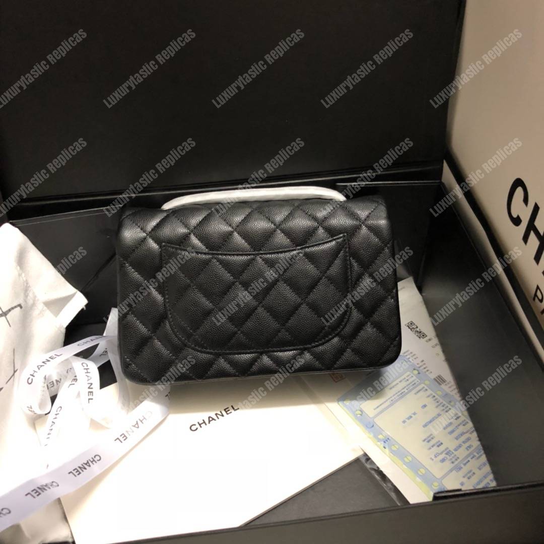 Ch*el mini flap bag black