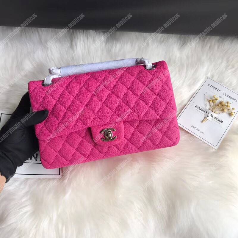 Ch*el medium classic handbag pink