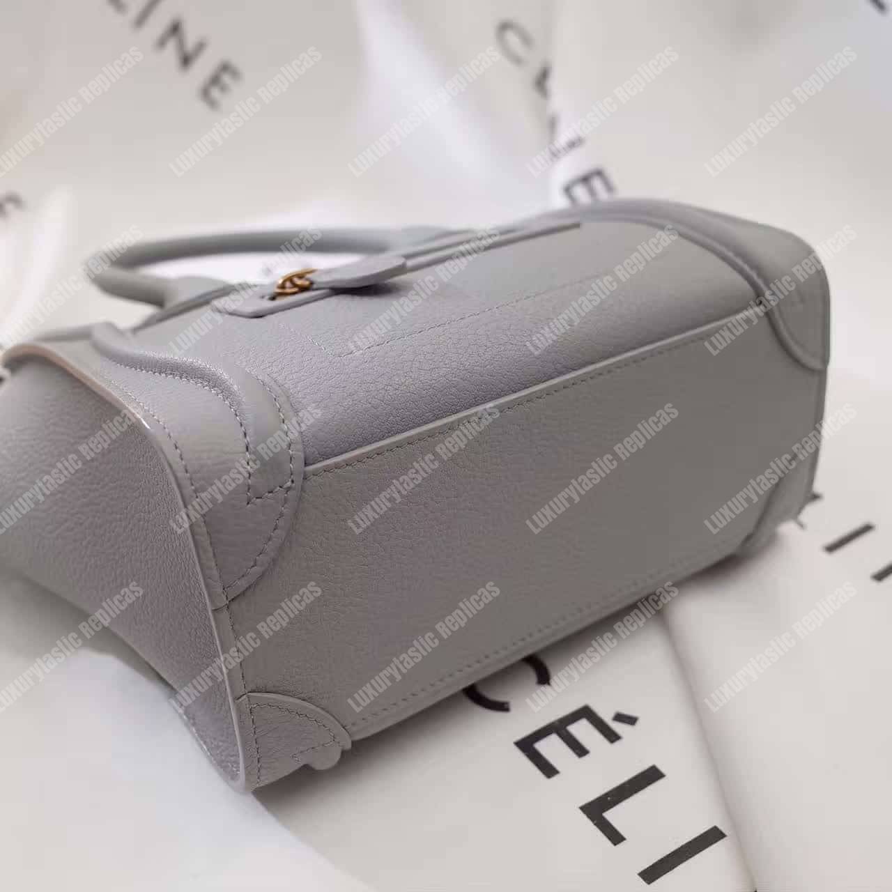 Ce**e nano luggage tote maroon light gray