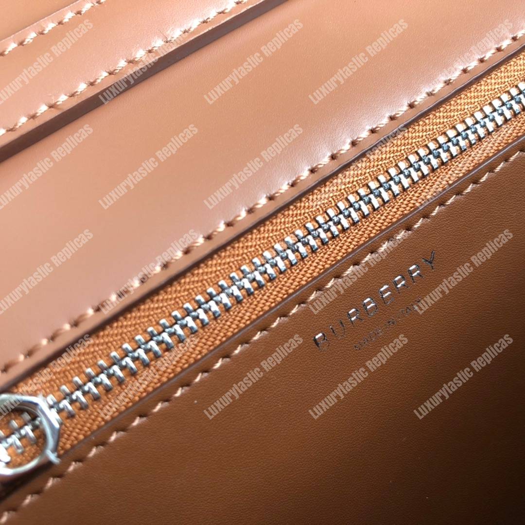 B**rry small leather tb bag brown