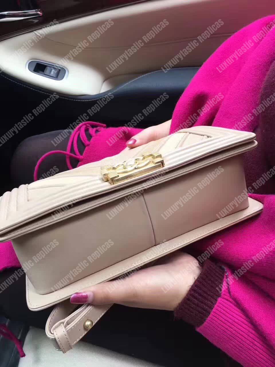 Ch*el medium boy flap bag