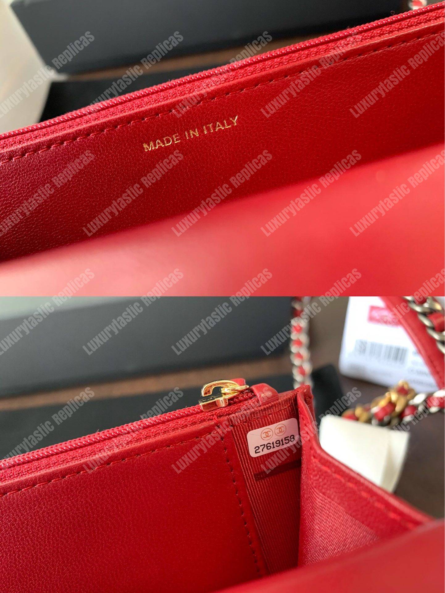 Ch*el 19 wallet on chain red