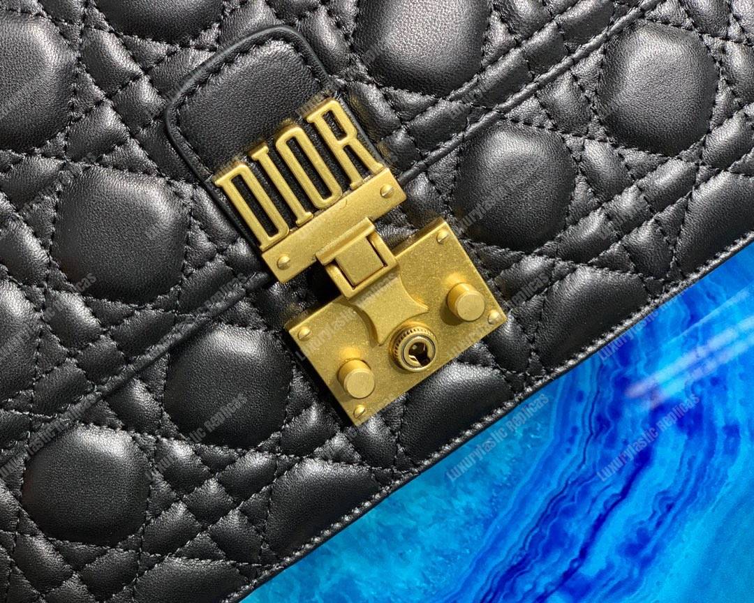 D*or lambskin D*oraddict flap bag black