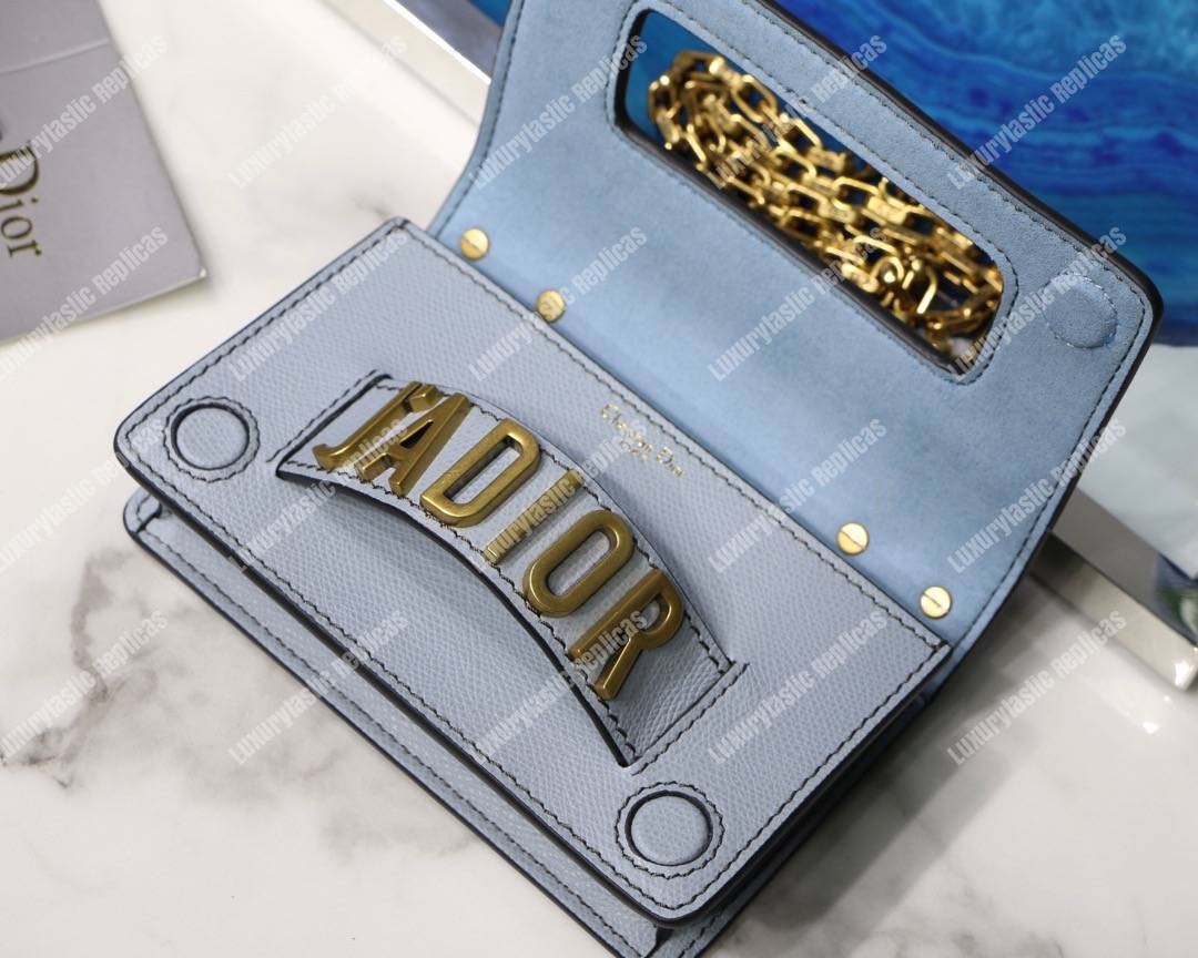 j’aD*or calfskin flap bag off-white