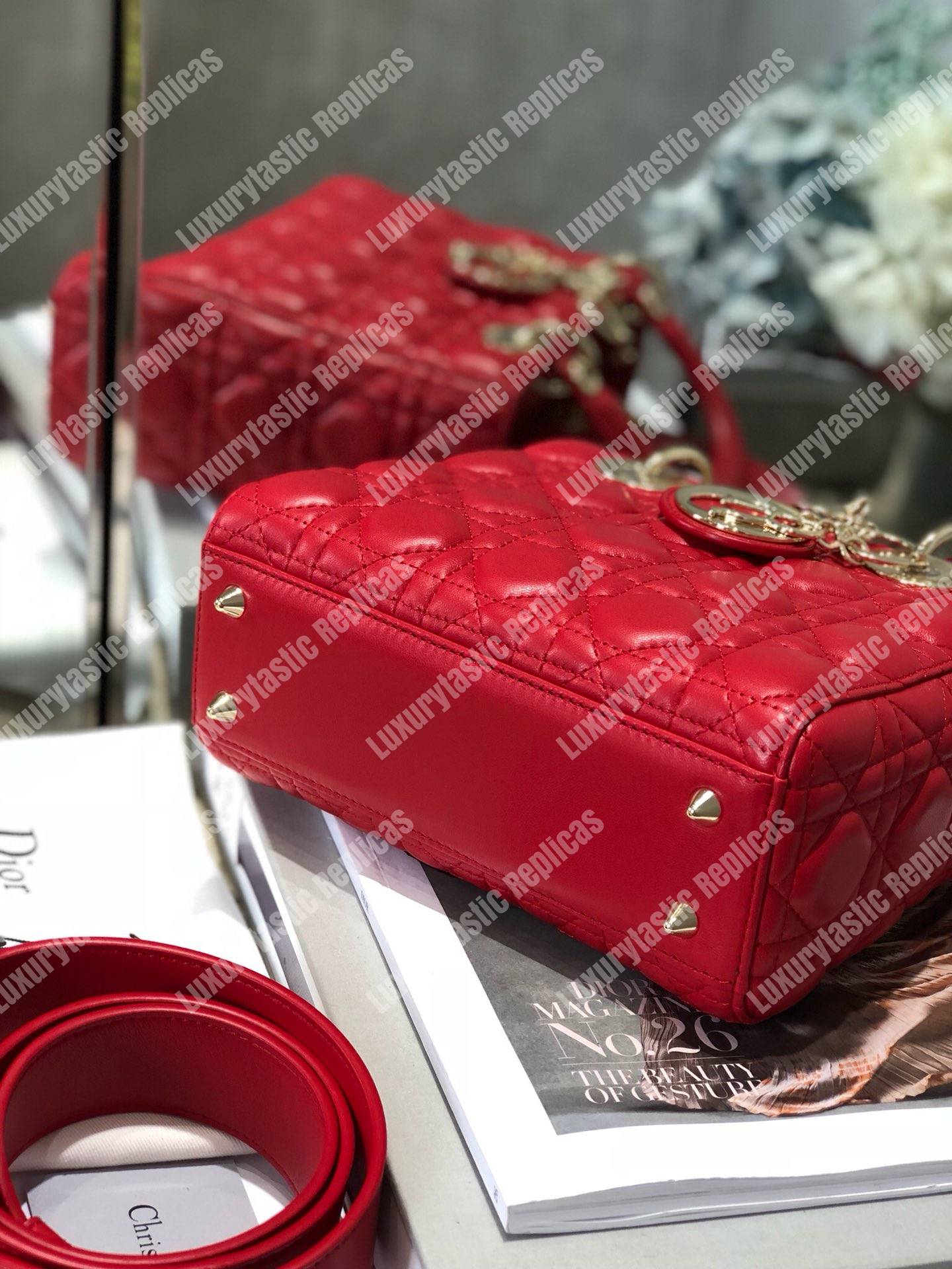 lady D*or medium bag red
