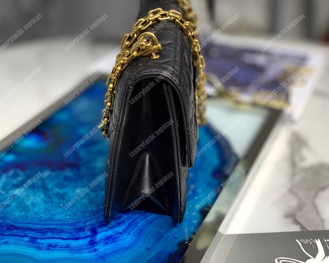 D*or lambskin D*oraddict flap bag black