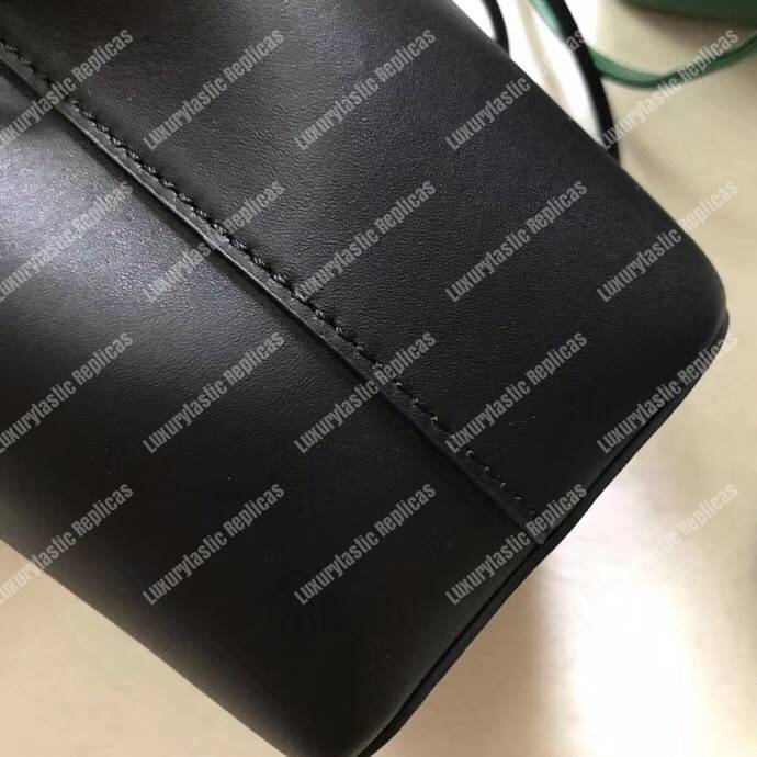 F**di mon tresor black leather mini bag