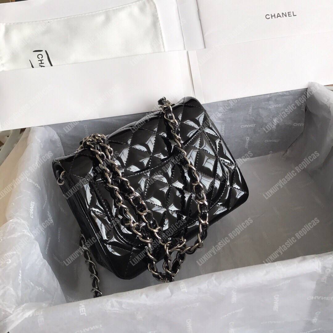 Ch*el mini flap bag black