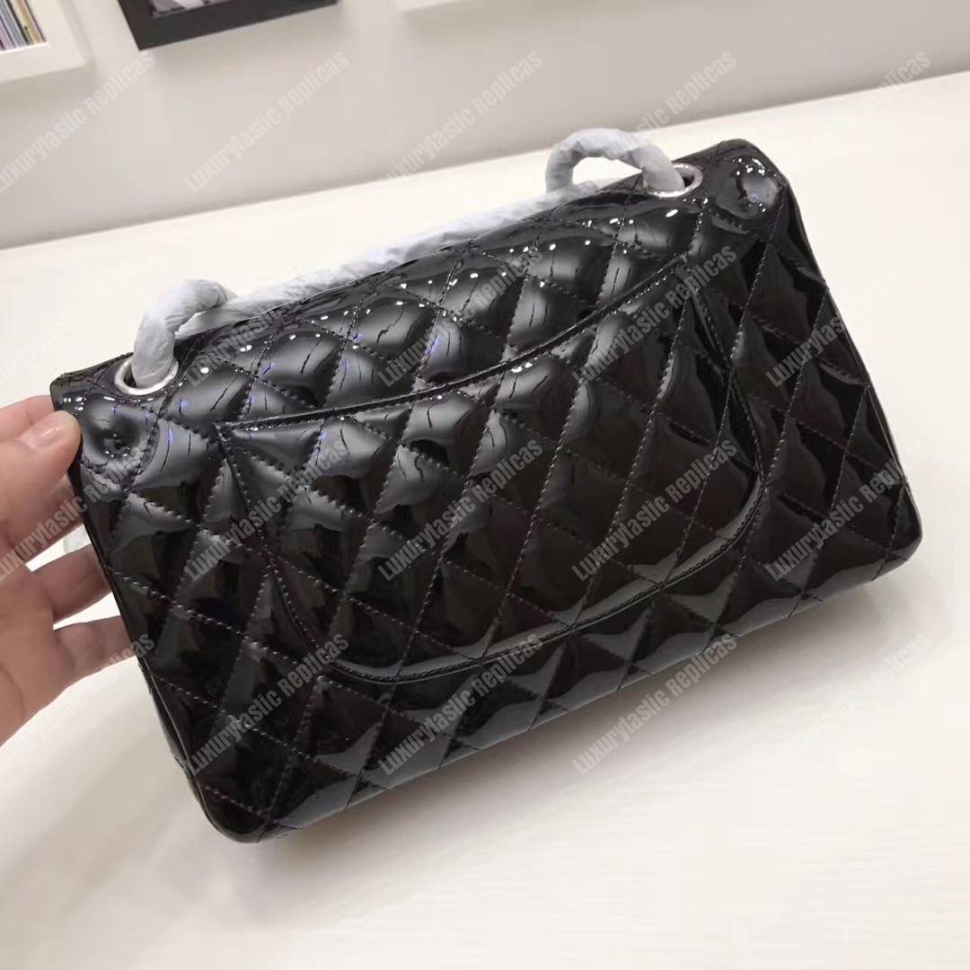 Ch*el classic medium flap bag black