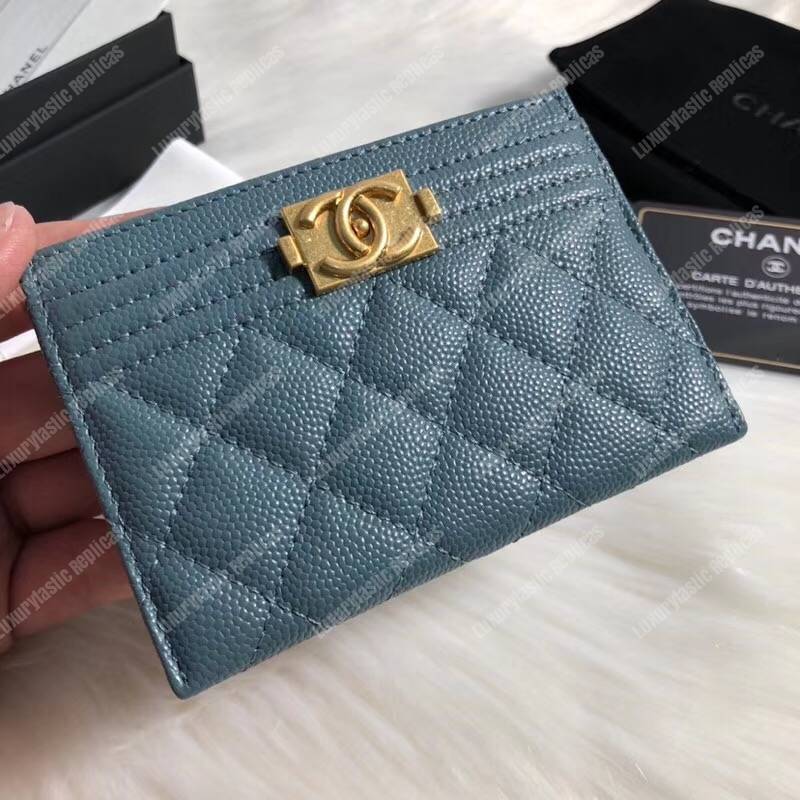 Ch*el boy card holder blue