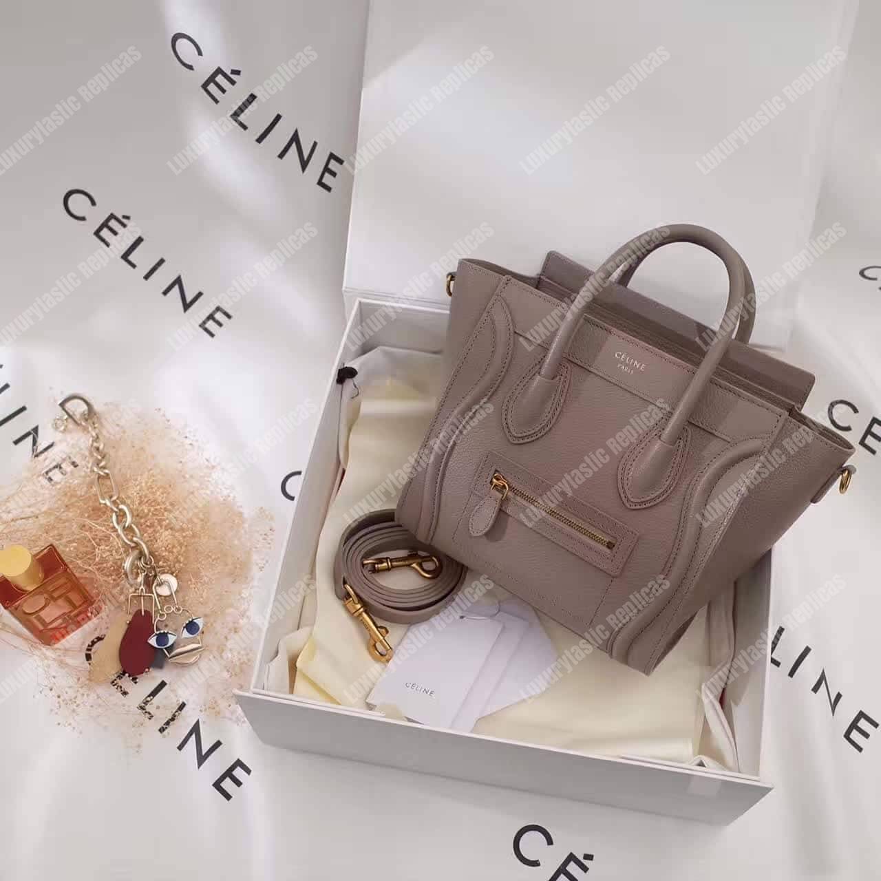 Ce**e nano luggage tote tan