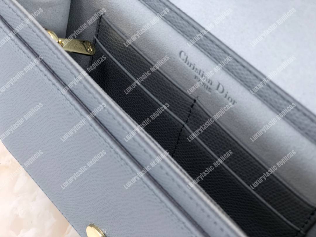 D*orama calfskin clutch gris