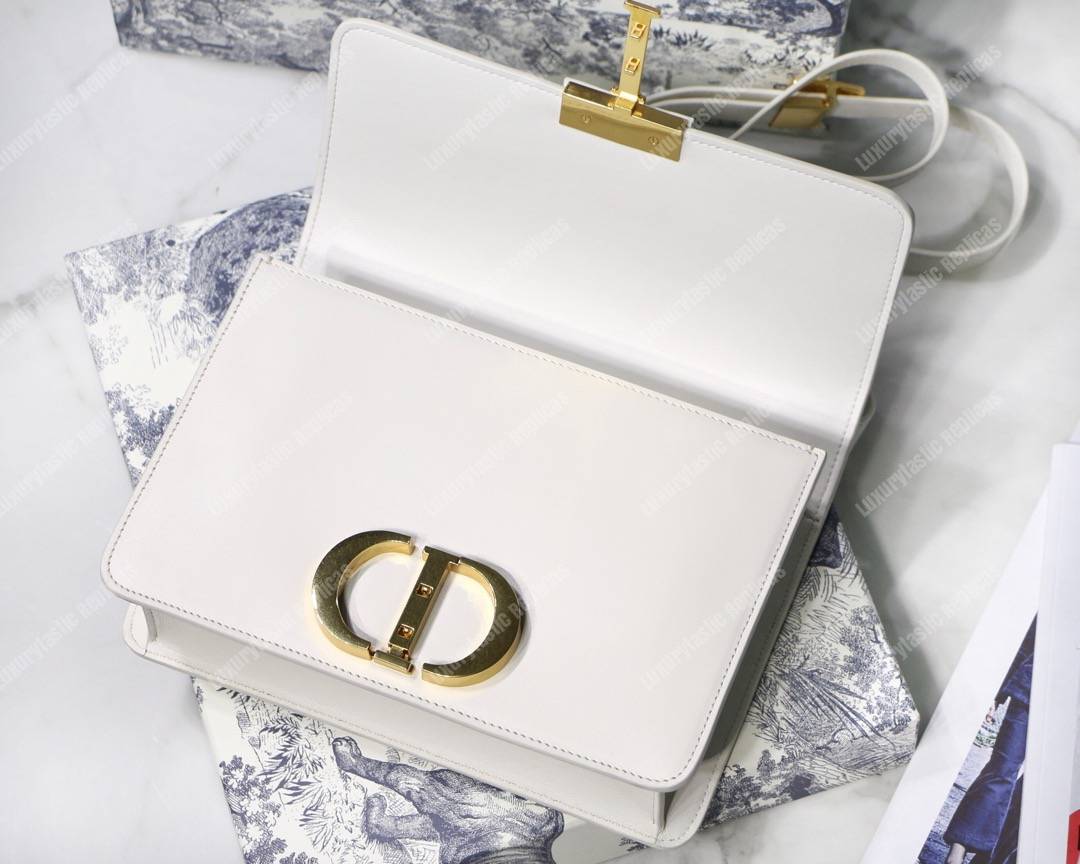 30 Montaigne Calfskin Bag Off-White