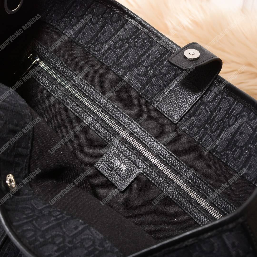 black voyage D*or oblique tote bag