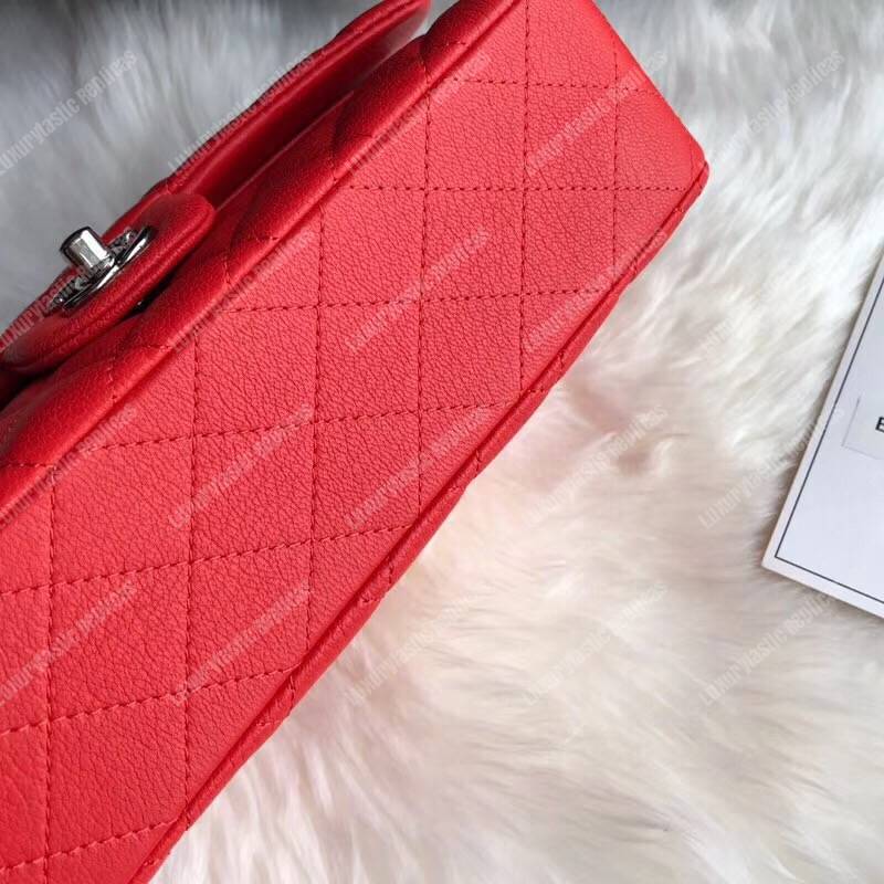 Ch*el medium classic handbag red