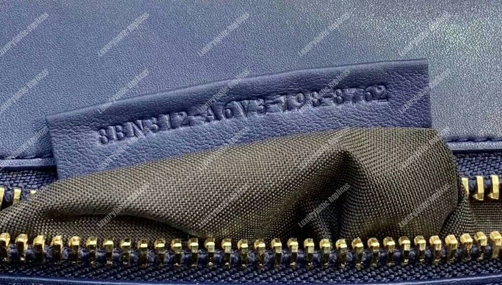 F**di peekaboo iconic medium blue leather bag