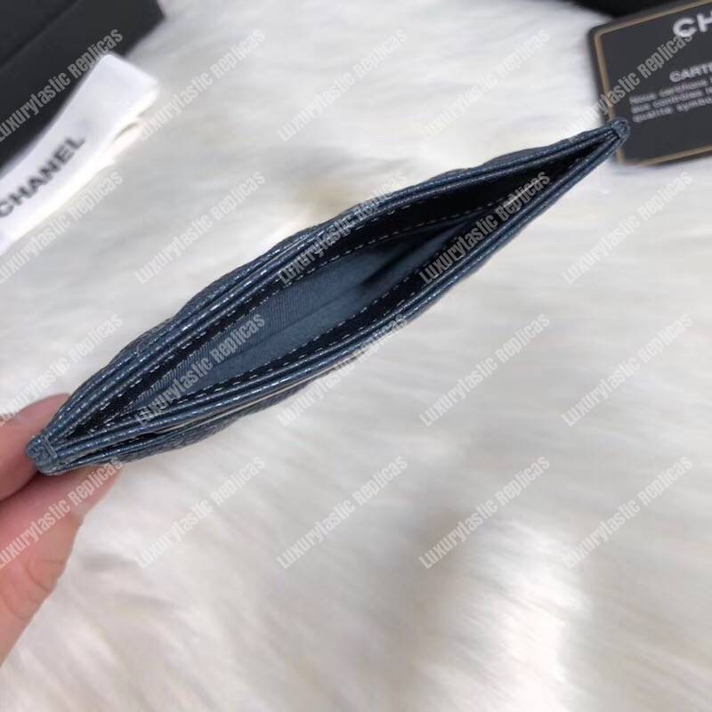 Ch*el classic card holder blue