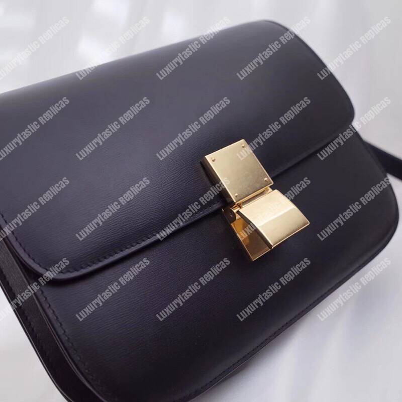 Ce**e medium classic bag in box calfskin anthracite