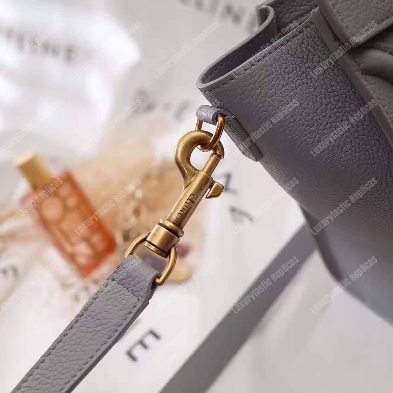 Ce**e nano luggage tote maroon light gray